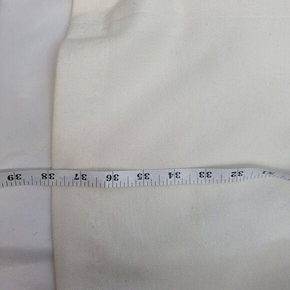 VINTAGE 60s cream sleeveless knit‎ shift dress with tie belt M - Picture 14 of 14